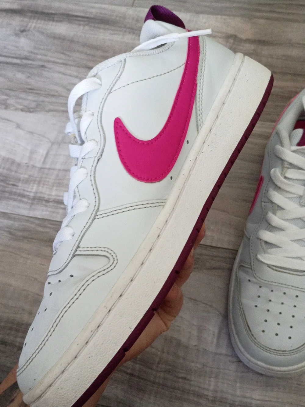 Nike Women's Sneakers with Pink Swoosh